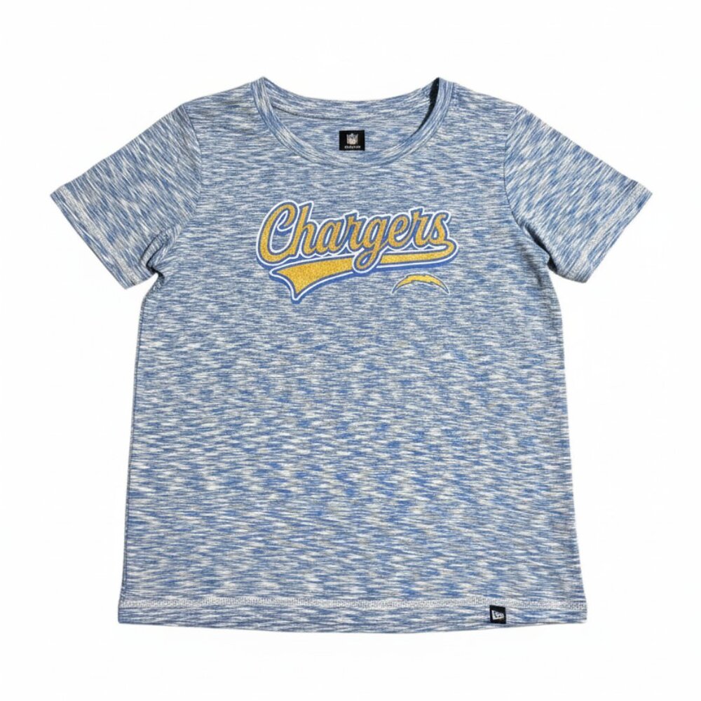 New Era Women's NFL Los Angeles Chargers Dri Fit Short Sleeve Crew Neck Shirt S